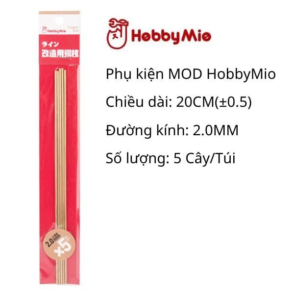  Vật liệu tùy biến custom mô hình Hobby Mio - thanh đồng tròn đặc 