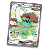  PT110 Pokemon TCG Paldean Fates Tin Shiny Great Tusk ex 