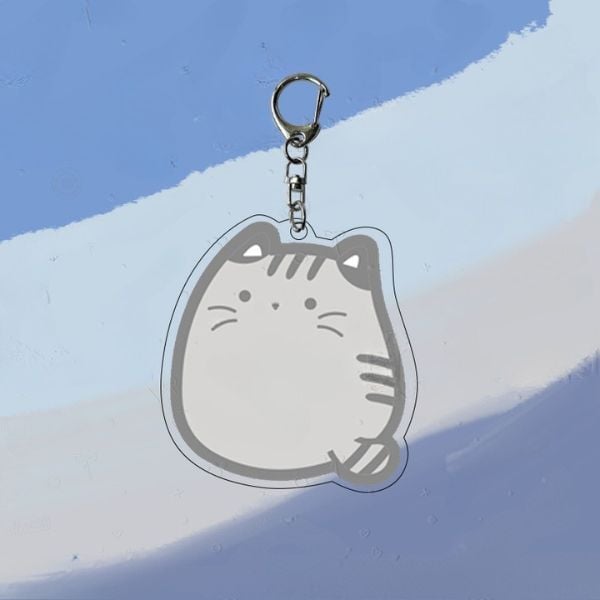  Móc khóa mica Mèo Mập Cute 