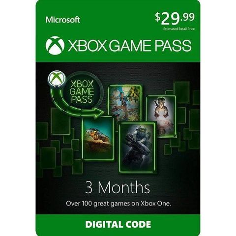 how much is xbox game pass for three month