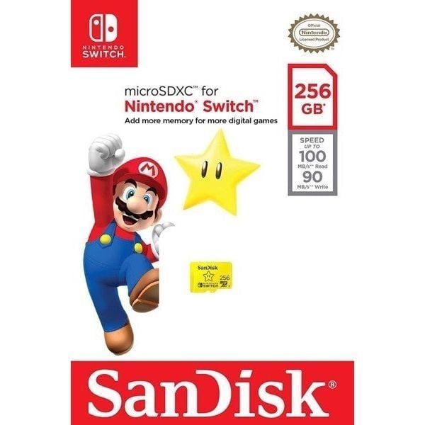  Thẻ nhớ SanDisk MicroSDXC UHS-I 256GB (Nintendo Version) cho Nintendo Switch 