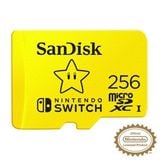  Thẻ nhớ SanDisk MicroSDXC UHS-I 256GB (Nintendo Version) cho Nintendo Switch 