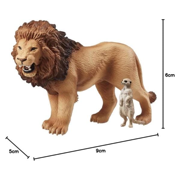  Ania AS-01 Lion With Meerkat - Sư Tử Và Cầy Vằn 
