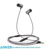  Tai nghe có dây Anker SoundBuds Verve kèm mic chính hãng - Black Gray - A3801 