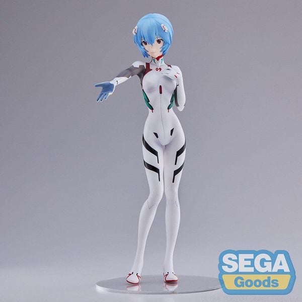 mô hình Rei Ayanami Hand Over Momentary White Evangelion SPM Figure Sega chính hãng
