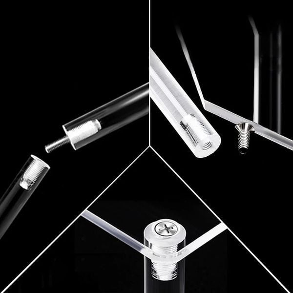  Kệ mica trưng bày mô hình ba tầng trong suốt 