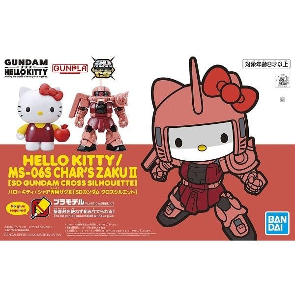  Hello Kitty / MS-06S Char's Zaku II (SD Gundam Cross Silhouette) chính hãng Bandai 