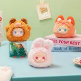  Hộp Mù LOVELY EMMA RUA RUA ZOO Vinyl Face Plush Keychain Blind Box 
