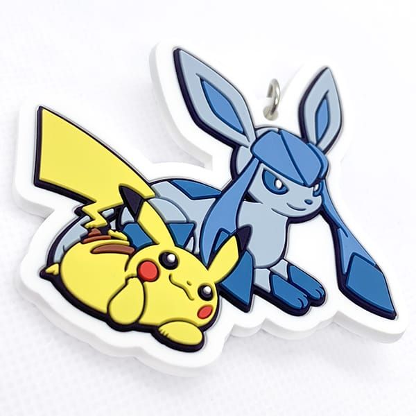  Móc khóa silicon Pokemon Pikachu & Glaceon 