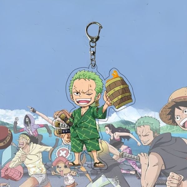  Móc khóa mica One Piece chibi 