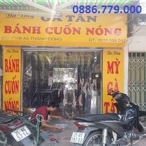 lắp đặt rèm cửa nhưa pvc hàng ăn 