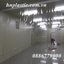 rèm cửa nhựa pvc khu làm việc 