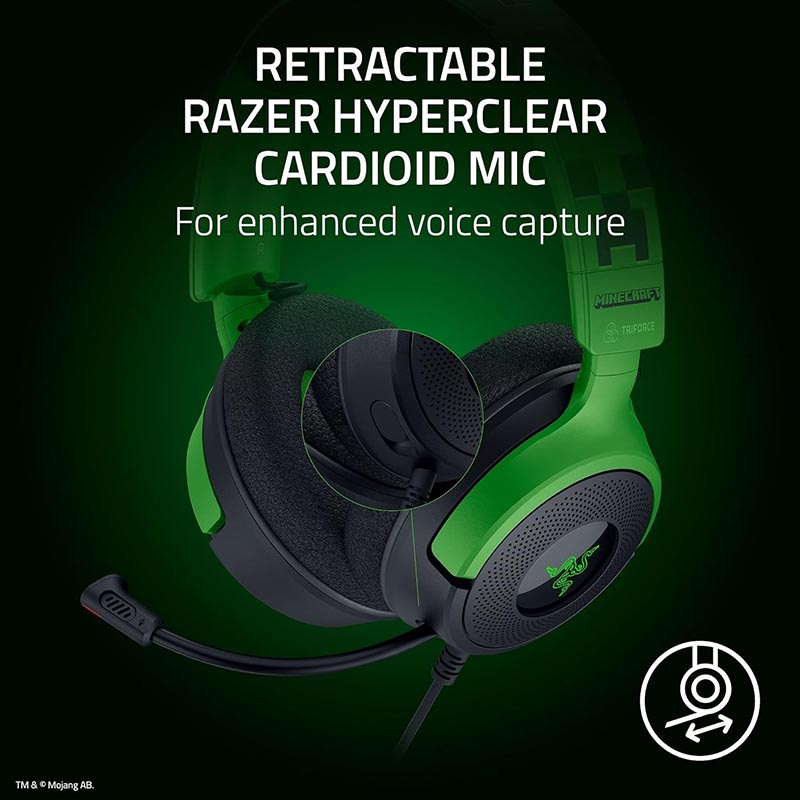 Tai Nghe Gaming Razer Kraken V4 X Minecraft Edition (RZ04-05180200-R3M1)