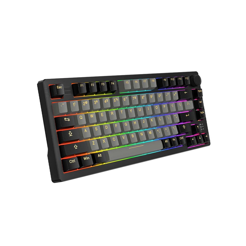 Bàn phím cơ không dây DareU EK75 Pro Triple Mode Black Golden Dream Switch