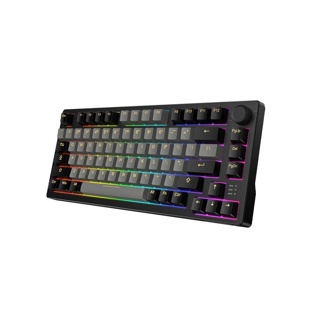 Bàn phím cơ không dây DareU EK75 Pro Triple Mode Black Golden Dream Switch