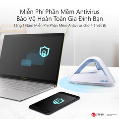 Bộ Phát Wifi Mesh Băng Tần Kép Asus MAP-AC1750 Lyra Trio (3pack)