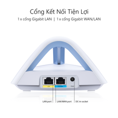 Bộ Phát Wifi Mesh Băng Tần Kép Asus MAP-AC1750 Lyra Trio (3pack)