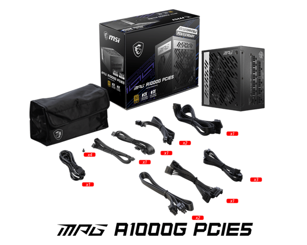 Nguồn máy tính MSI MAG A1000GL PCIE5