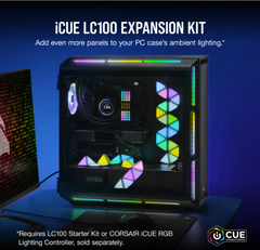 Bộ đèn chiếu sáng Corsair iCUE LC100 Smart Case Lighting Triangles Expansion Kit (CL-9011115-WW)