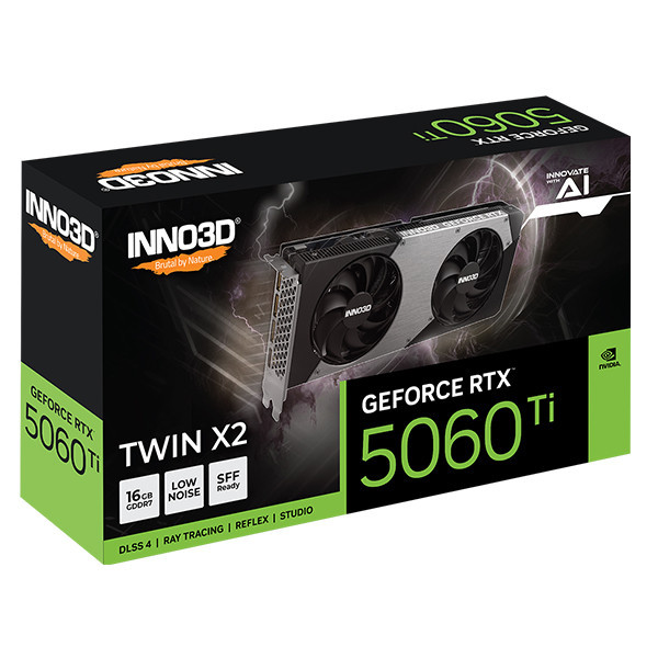 Card màn hình INNO3D GeForce RTX 5060 Ti 16GB Twin X2