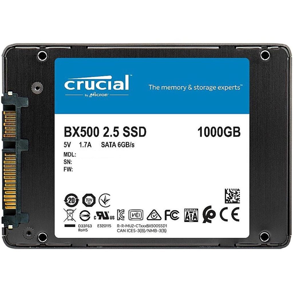 Ổ cứng SSD Crucial  BX500 1TB SATA III 2.5 inch CT1000BX500SSD1