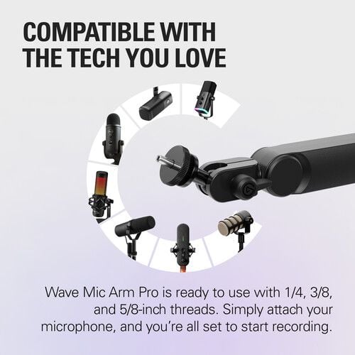 Gậy đỡ Elgato Wave Mic Arm Pro - Black (10AAT9901)