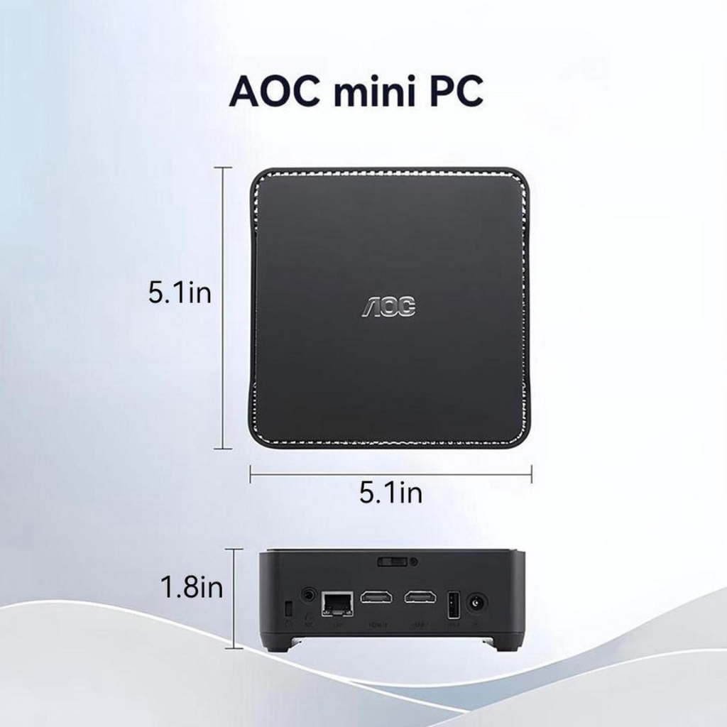 PC Mini AOC M3 (N100 | 8GB | 512GB | Wi-Fi 6 + Bluetooth | Win 11 Pro)