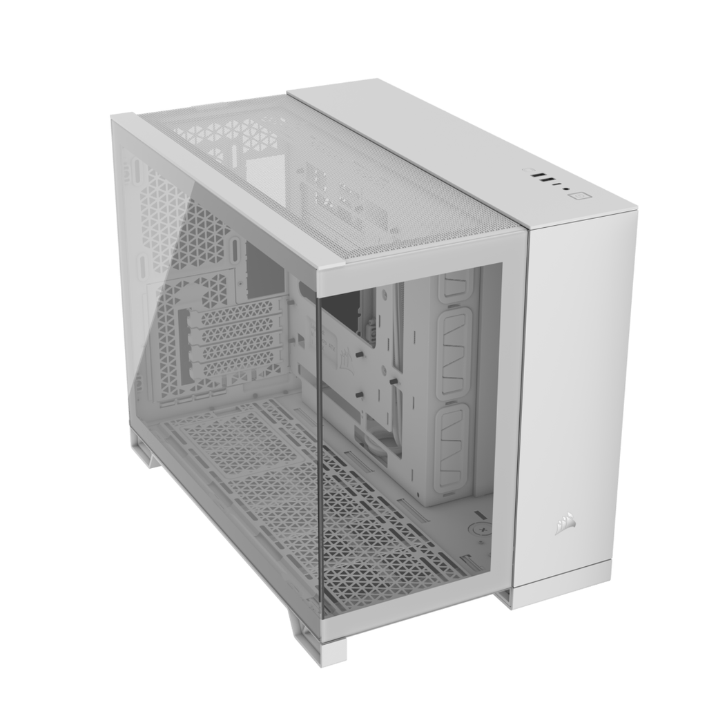 Vỏ máy tính Corsair 2500X Tempered Glass mATX Mid-Tower White (CC-9011266-WW)