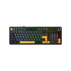 Bàn phím cơ không dây AULA F99 Pro (Đen + xanh đậm + cam, 3 mode, 99 Phím, Star Vector Switch)