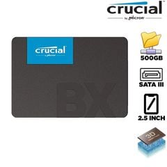 SSD Crucial BX500 500GB SATA III 2.5 inch - CT500BX500SSD1