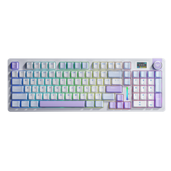 Bàn phím cơ không dây AULA S98 Pro (Xanh dương + trắng + tím, 3 mode, 98 Phím, Nimbus V3 switch)