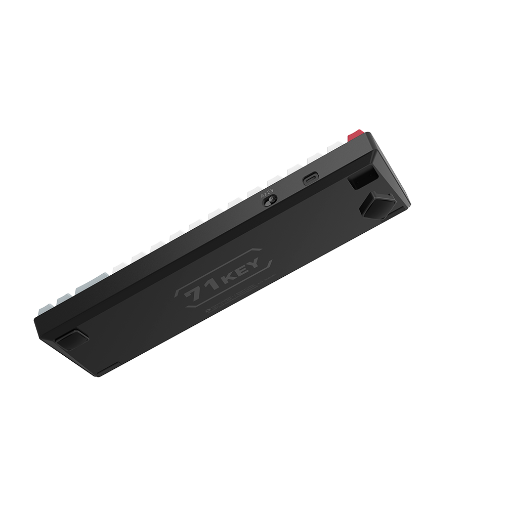 Bàn phím cơ Gaming DAREU EK871 GRAY-WHITE Bluetooth Wired (Red/Brown Switch)