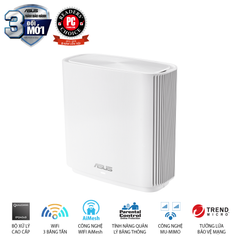 Asus Zen Wi-Fi CT8 (W-2-PK) Chuẩn AC3000 3 Băng Tần