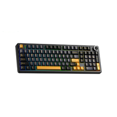 Bàn phím cơ không dây AULA F99 Pro (Đen + xanh đậm + cam, 3 mode, 99 Phím, Star Vector Switch)