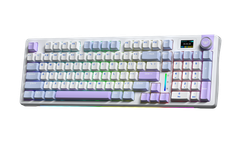 Bàn phím cơ không dây AULA S98 Pro (Xanh dương + trắng + tím, 3 mode, 98 Phím, Nimbus V3 switch)