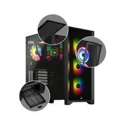 Vỏ máy tính Corsair iCUE 4000X RGB TG Black (CC-9011204-WW)