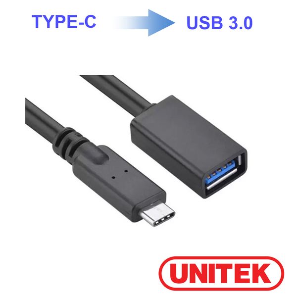 Cáp UNITEK  chuyển Type-C sang USB Y-C476BK