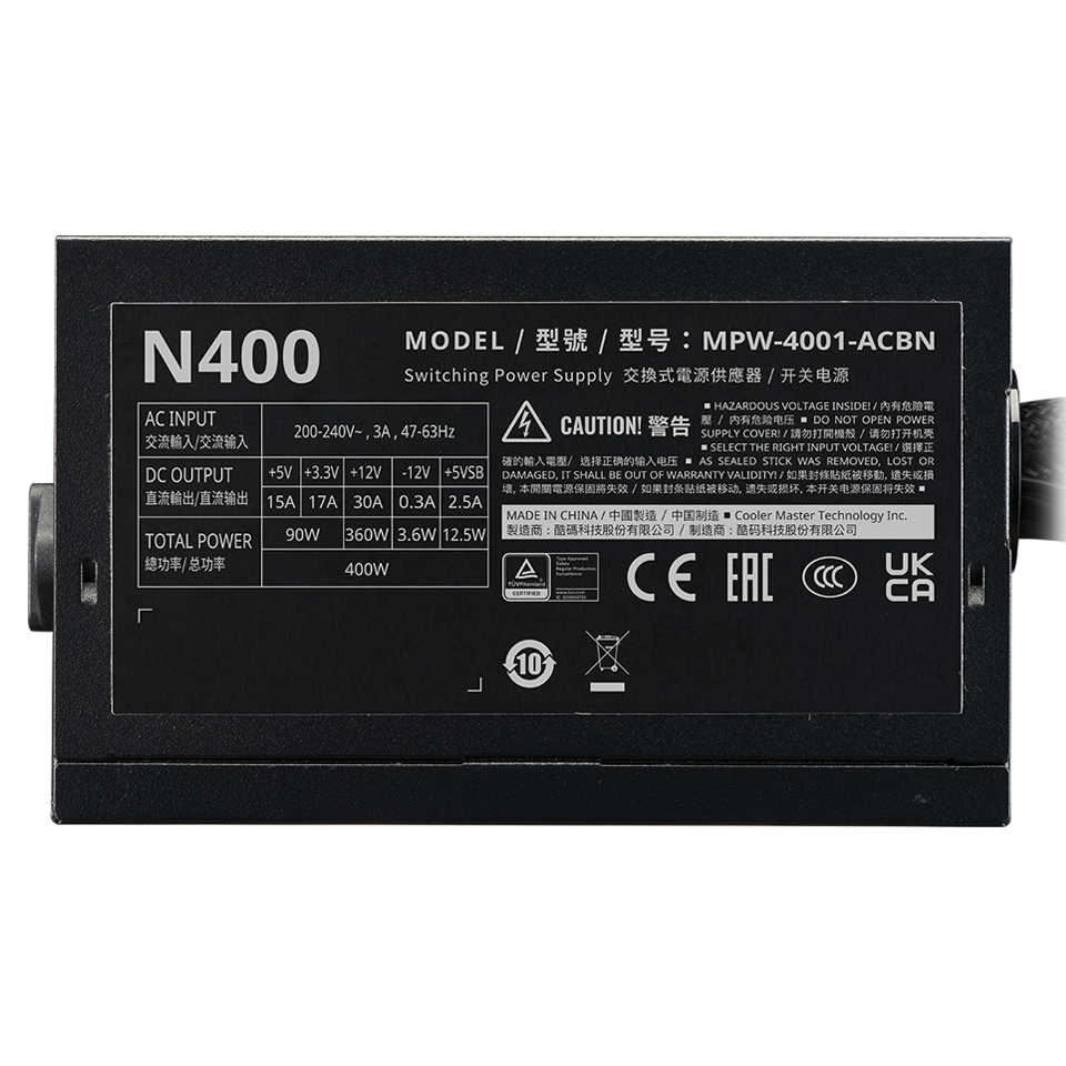 Nguồn máy tính Cooler Master ELITE NEX N400 230V 400W