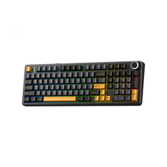Bàn phím cơ không dây AULA F99 Pro (Đen + xanh đậm + cam, 3 mode, 99 Phím, Star Vector Switch)