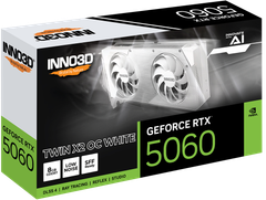 Card màn hình  INNO3D GeForce RTX 5060 Ti 8GB Twin X2 OC White