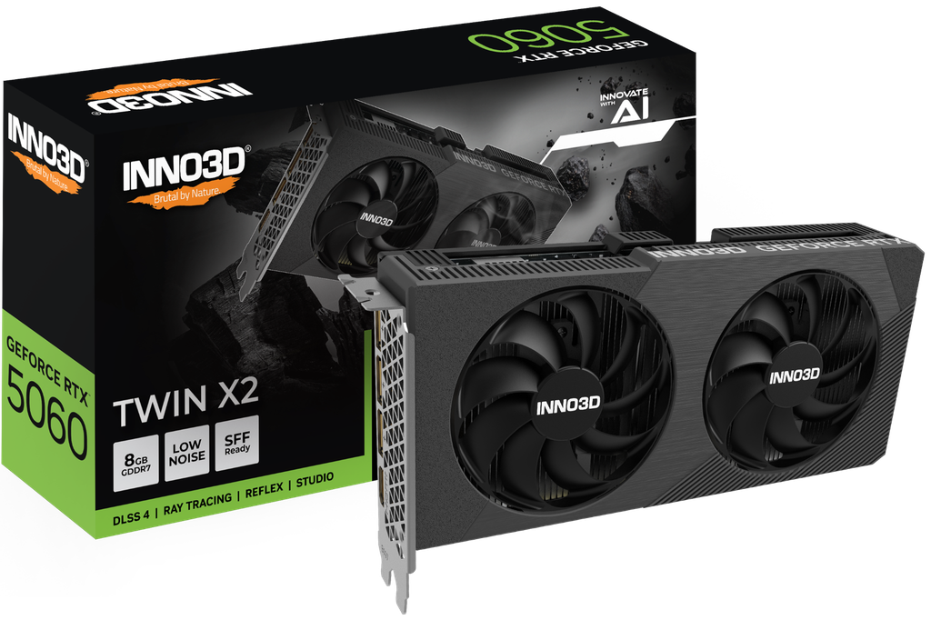 Card màn hình INNO3D GeForce RTX 5060 8GB Twin X2 OC