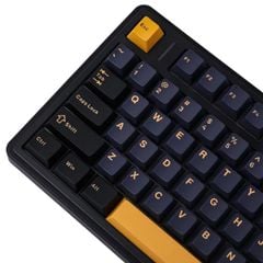 Bàn phím cơ không dây AULA F75 (Đen + Xanh đậm + Cam, 3 mode, 75 Phím, Hotswap, Grey Wood V3/Reaper Switch)