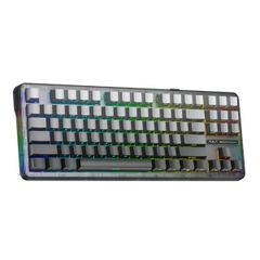Bàn Phím Cơ Không Dây AULA F87 Pro (Black Gradient, 3 mode, Grey Wood V4 Switch, 87 Phím, Hotswap)