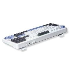 Bàn phím cơ Aula có dây F87 (Đen + Trắng + Xanh Dương, Grey Wood V3/4 switch, 87 Phím, Hotswap, 1 Mode)