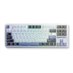 Bàn phím cơ Aula có dây F87 (Đen + Trắng + Xanh Dương, Grey Wood V3/4 switch, 87 Phím, Hotswap, 1 Mode)