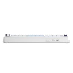 Bàn phím cơ không dây AULA F75 (Xanh + Trắng + Tím, 3 mode, 75 Phím, Hotswap, Ice Vein switch/ Reaper switch)