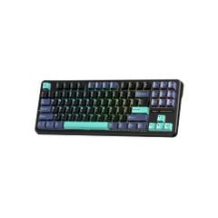 Bàn Phím Cơ Không Dây AULA F87 Pro (Xanh Đậm - Đen - Xanh Cổ Vịt, 3 Mode, Grey Wood V4 Switch, 87 Phím, Hotswap)