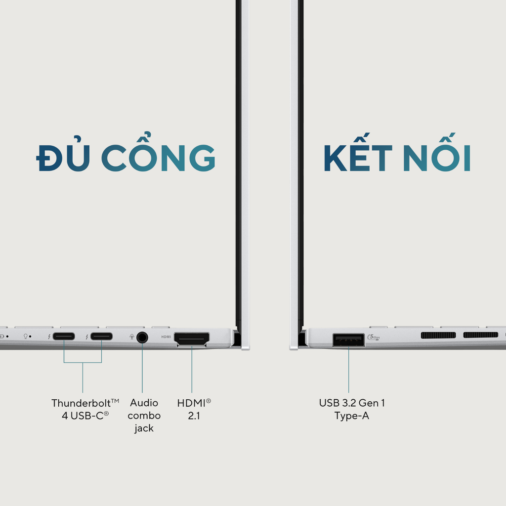 Laptop ASUS ZenBook 14 OLED UX3405MA-PP588W (Ultra 5 125H | 16GB | 512GB | Intel Arc Graphics | 14' WQXGA+ OLED | Win 11)