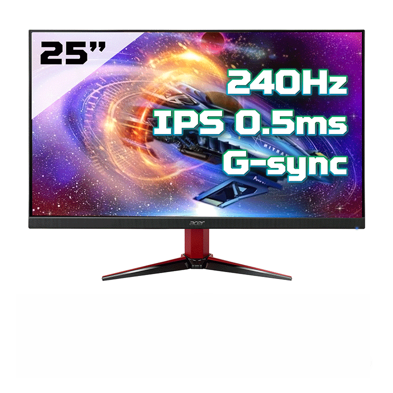 Màn Hình Acer Nitro VG252QX 25″ FHD 240Hz 0.5ms IPS GTG G-Sync