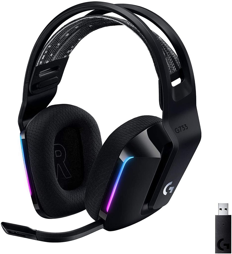Tai nghe Logitech G733 LIGHTSPEED RGB Wireless (Màu Đen)